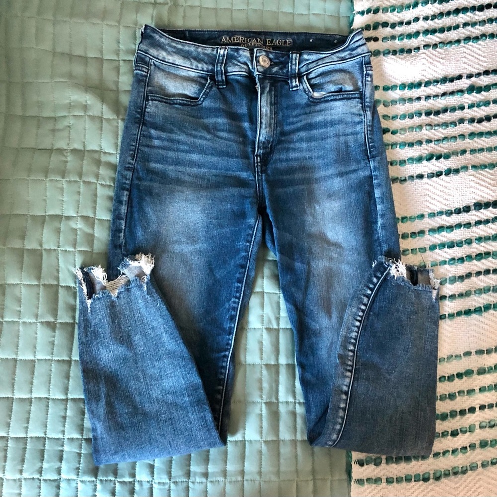 American Eagle Ne(x)t Level Stretch Mid Rise Cropped Jegging